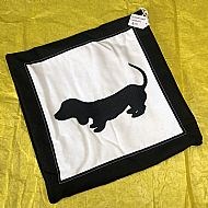 Dachshund Silhouette Cushion