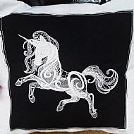 Dark Creatures   Unicorn Cushion