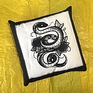 Dark Creatures   Snake Cushion