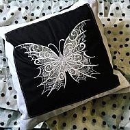 Dark Creatures   Butterfly Cushion