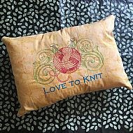 Love To Knit Cushion