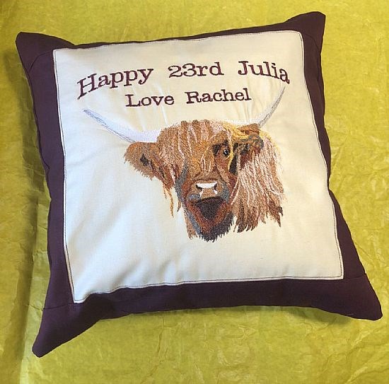 Highland Cow Cushion