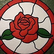 Stained Glass Rose