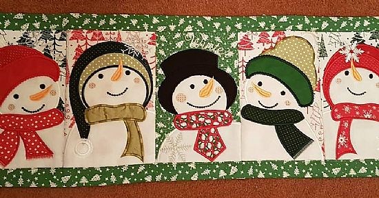 Snowmen Table Runner