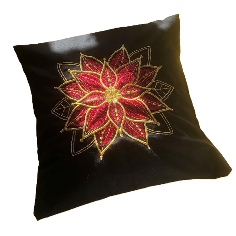 Poinsettia Cushion