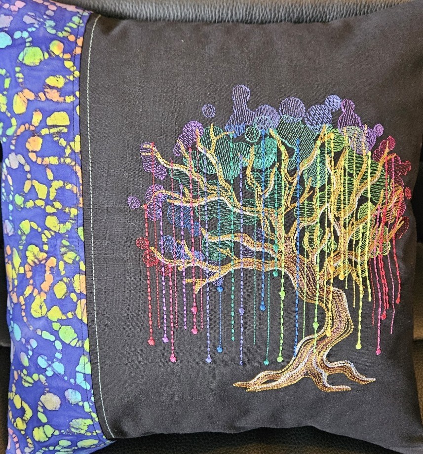 Rainbow Willow Cushion
