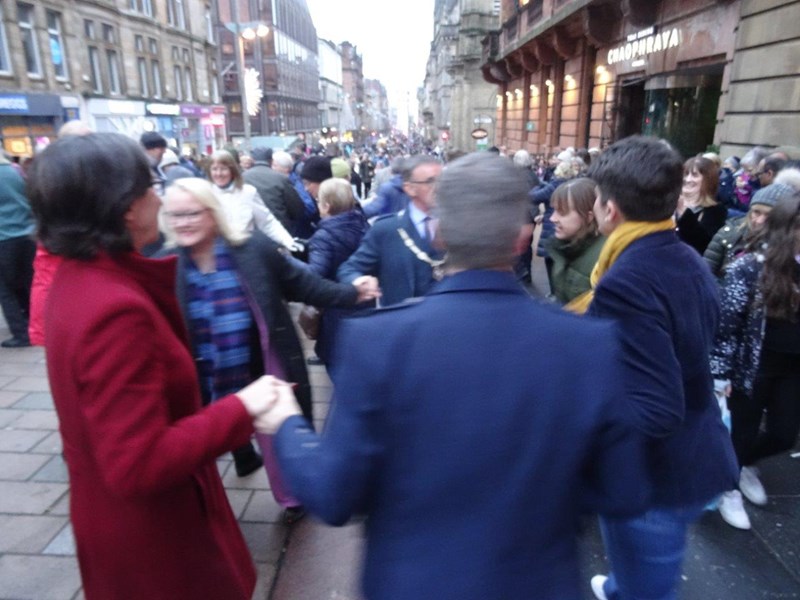 Dancing in Street on 26 Nov