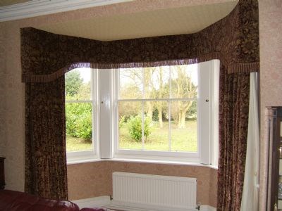 Curtain in a Bay Window