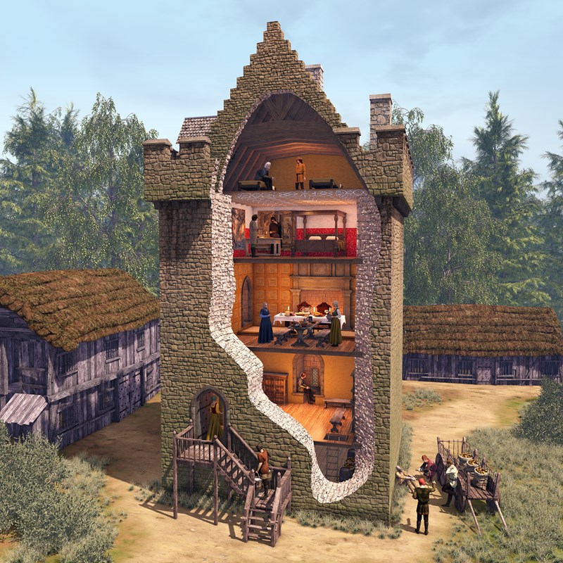 HISTORICAL ILLUSTRATION 2 of 2 - CUT AWAY 