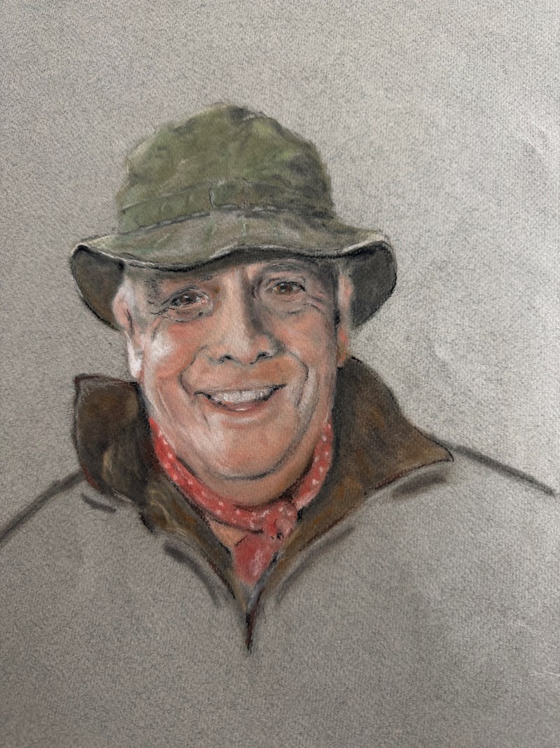 Dave. Pastel on paper.