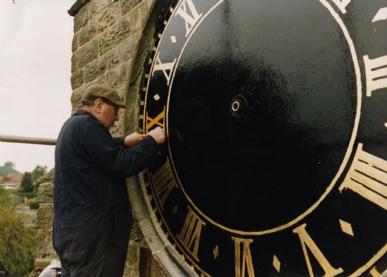 Clock refurbishment 1996.