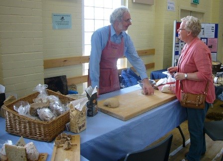 Gordon explains the process of bread making