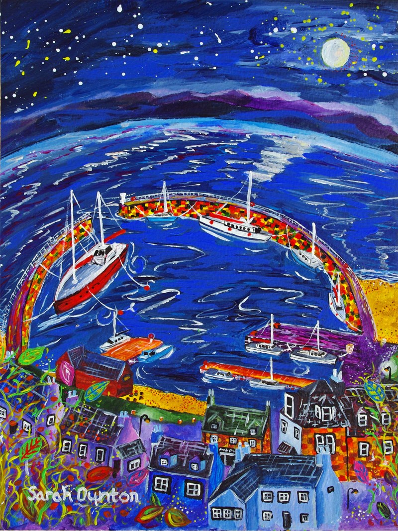 Avoch Harbour by Night