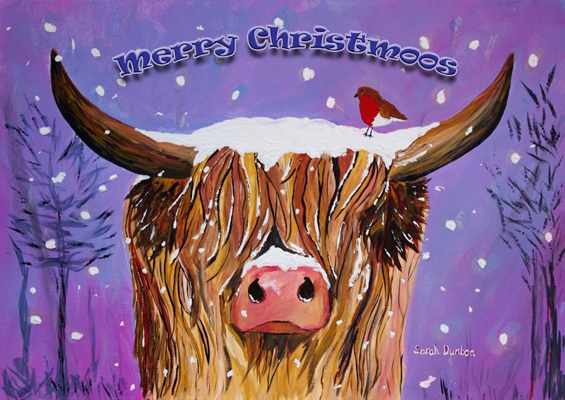 Large Merry Christmoos Card