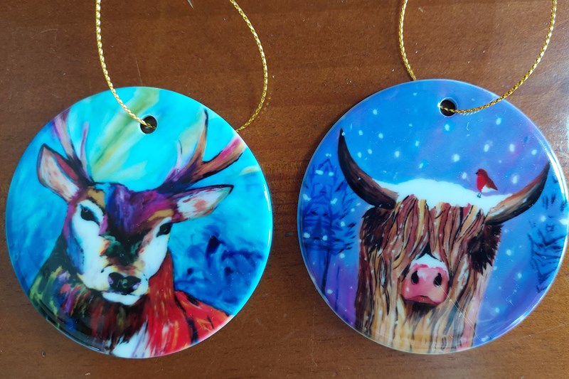 Christmas Ceramic Hanging Ornaments