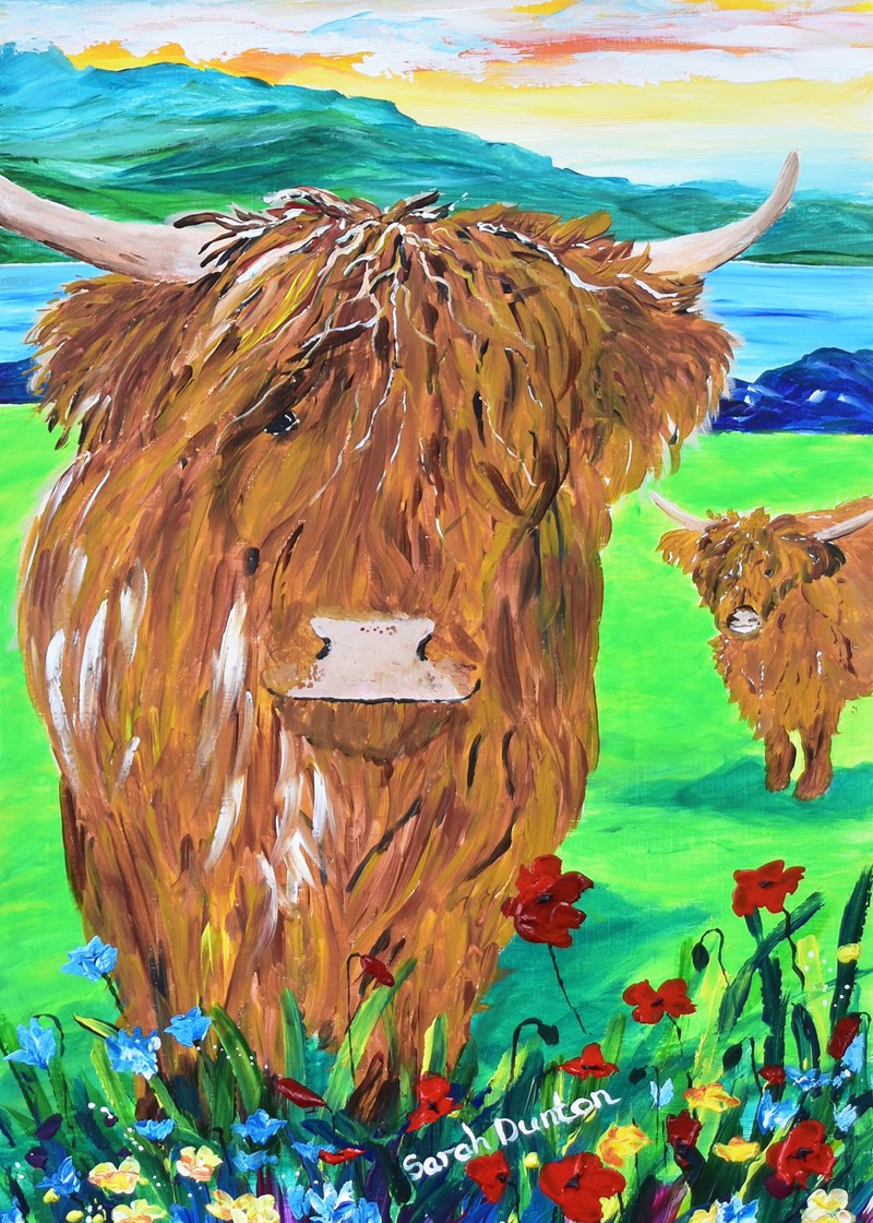 Morag and Baby Heilan' Coo
