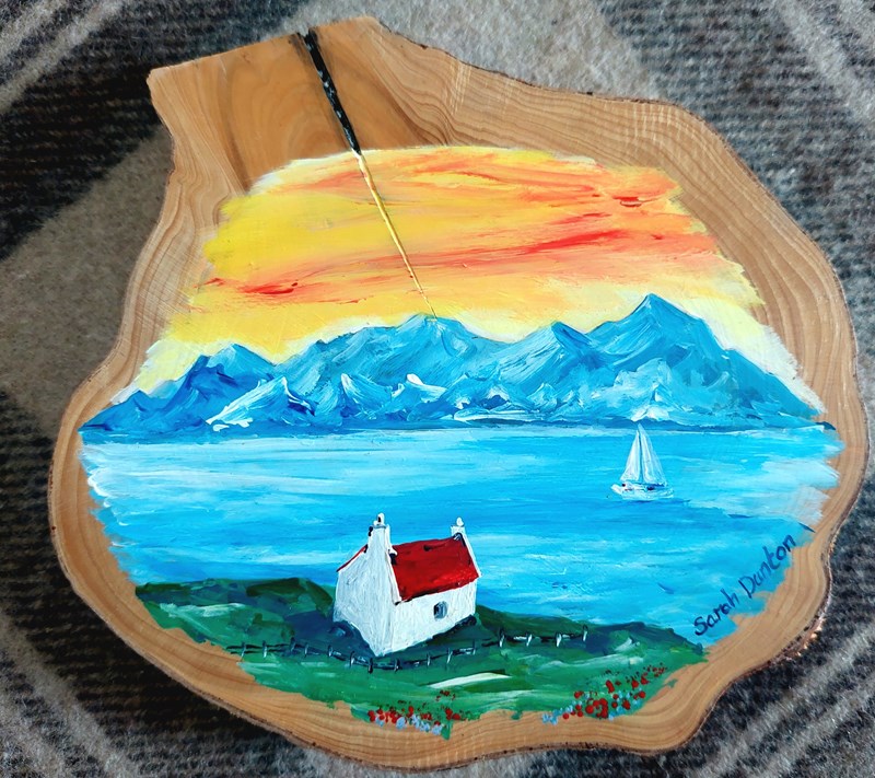 Original Painted Croft Cottage Plaque