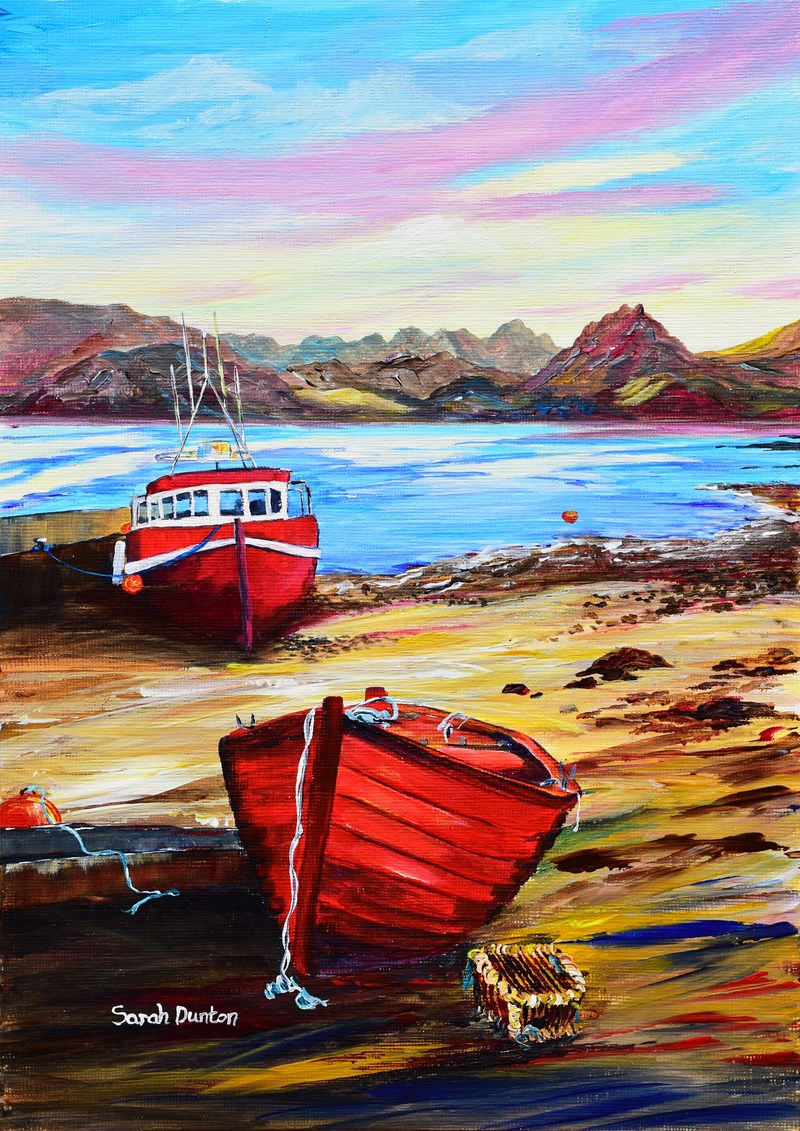 Elgol Pier and Cullins, Isle of Skye 