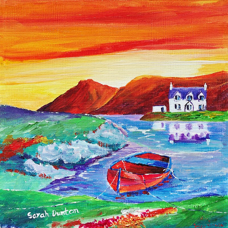 Red Rowing Boat, Isle of Harris *