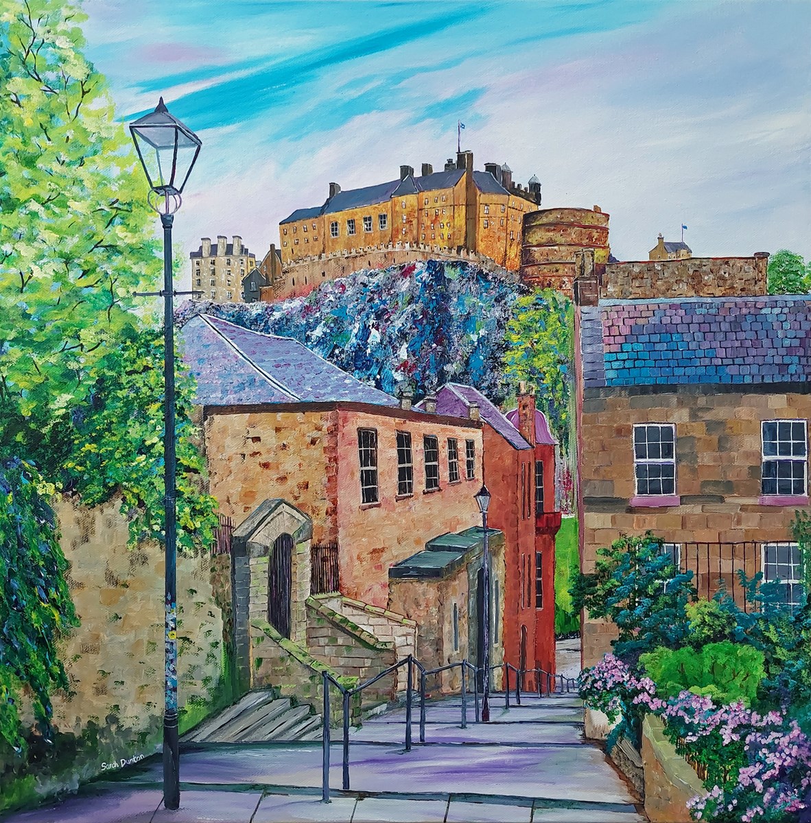 Edinburgh Castle   Castle View from the Vennel