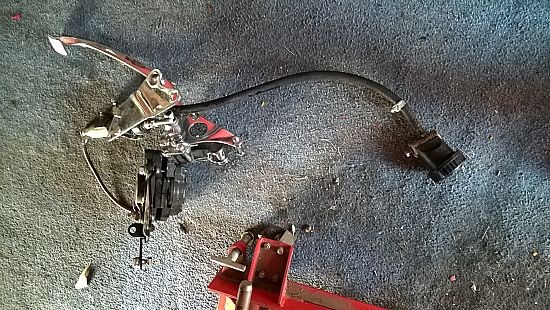 The rear brake system needed some fine tuning