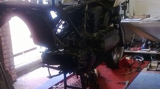 The trouble is the centre stand is bolted to the gearbox