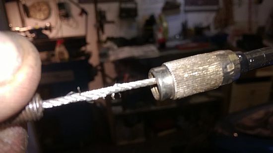 This is the cold start cable I'm