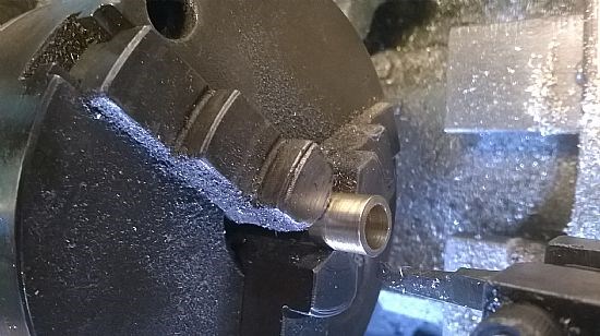 Additional hollow dowel being manufactured