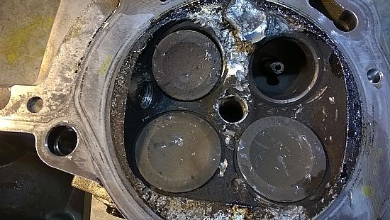 And to the cylinder head