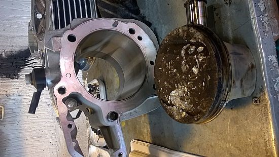 Luckily the barrel had only slight scuffing