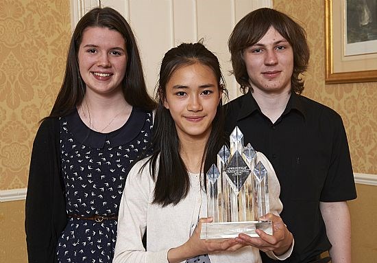 left: Belinda Gordon (runner up)  right: Finn Smith (most promising talent)