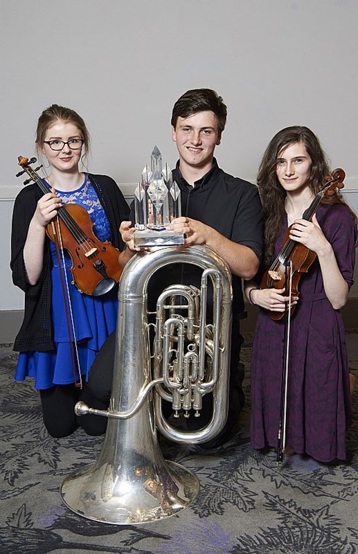 Runner-up: Zoe Hodi (R)  Most Promising Talenr: Rhona Mackintosh (L)