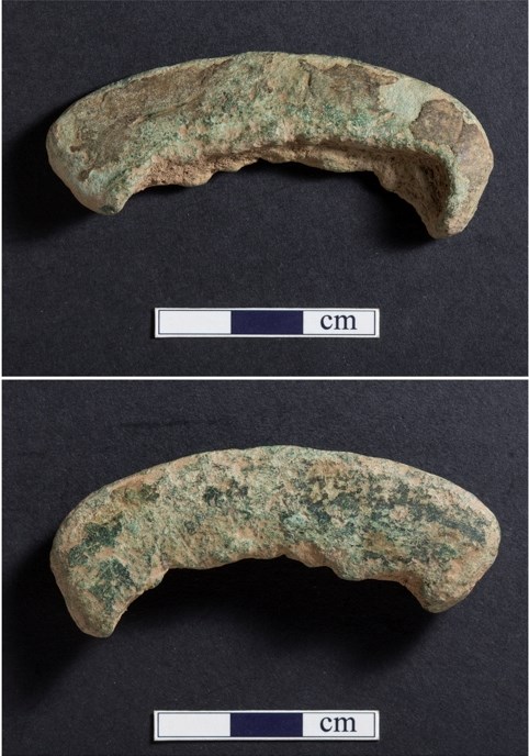 Cutting edge of a socketed bronze axe, Bronze Age
