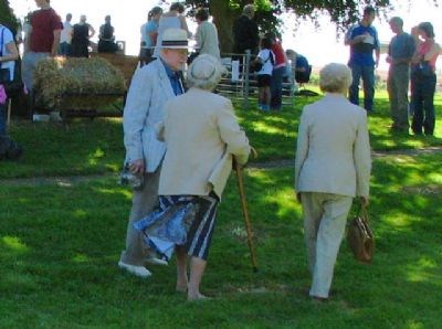 Enjoying a stroll.