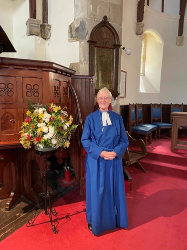 Thanks to Rev. Margaret Millar for leading worship in July