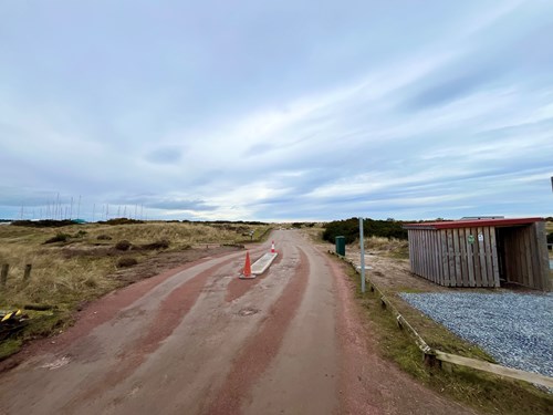 Findhorn West Beach car park payment barrier - revisions