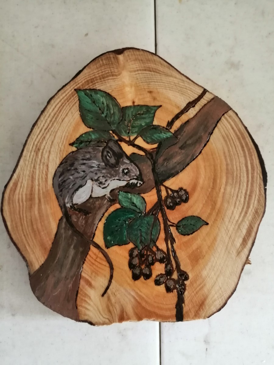 234. Field Mouse Plaque