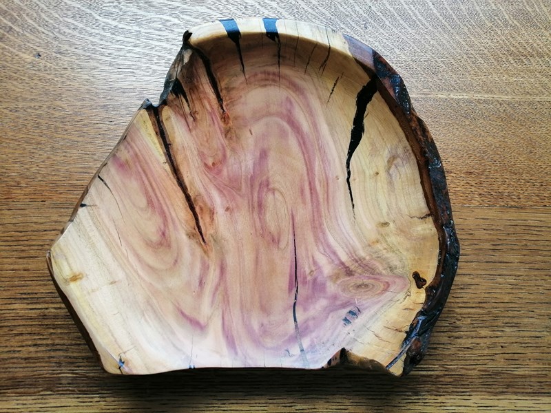 #.788 789 Plum Bowl and Plate
