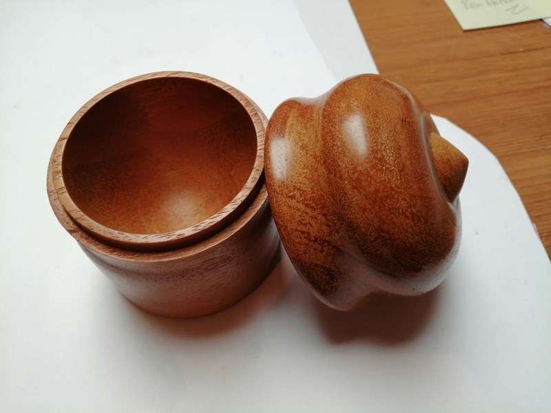 796.Iroko Tooth Fairy Lidded Box