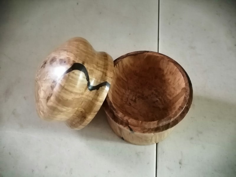 797 Holly. Lidded Tooth Fairy Box