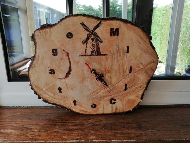 802. 2nd Clock. Maple from Mill Cottage Garden
