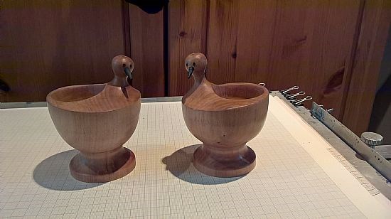A pair of egg cups from Witch Hazel.
