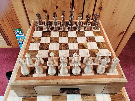 #492 Chess Set & Board