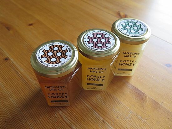 8oz Hex Honey jars