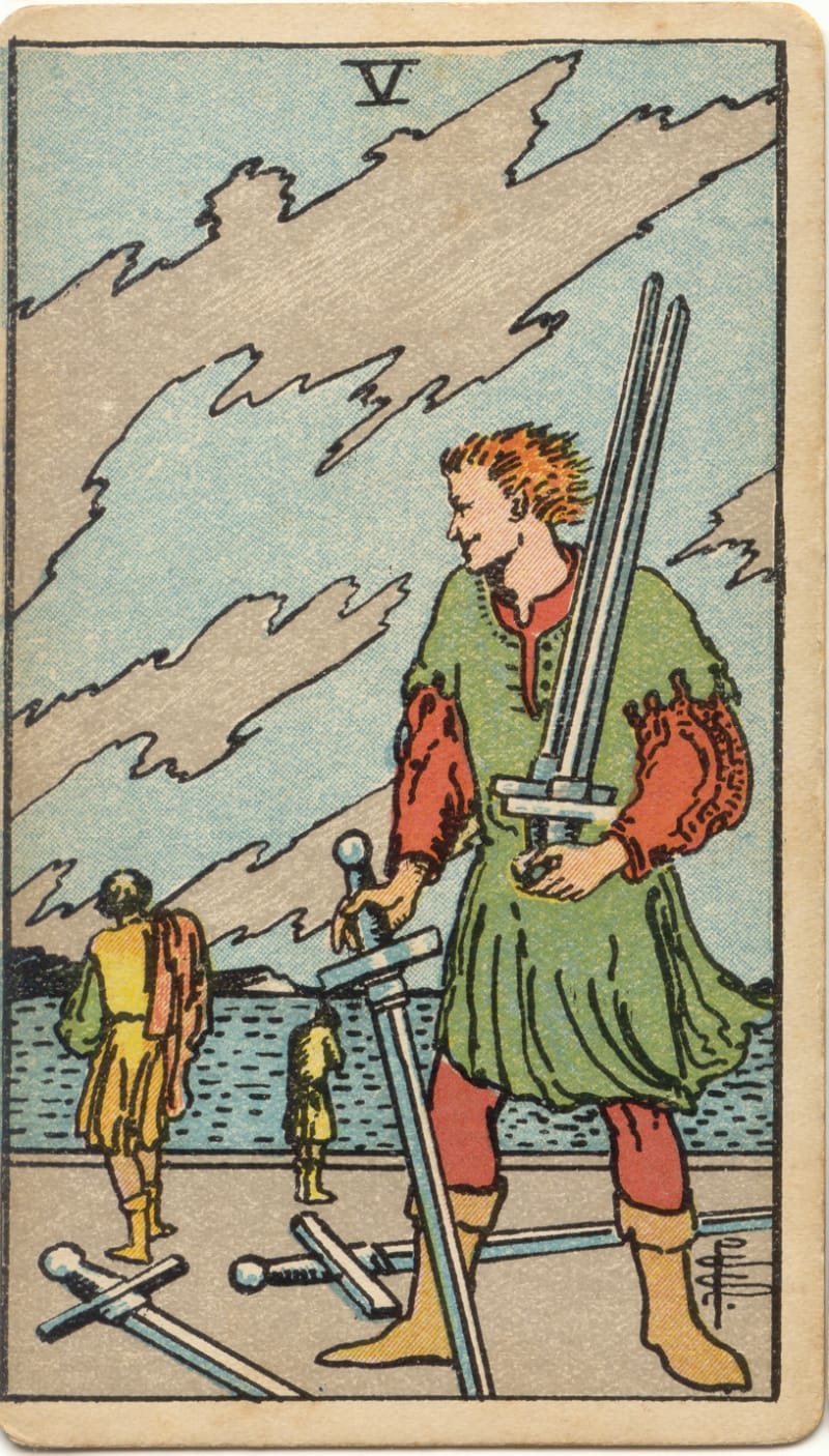 Psychic Clairvoyant Pam Richards | Five of Swords