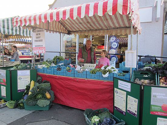 Ardersier farmers market with Macleod organics