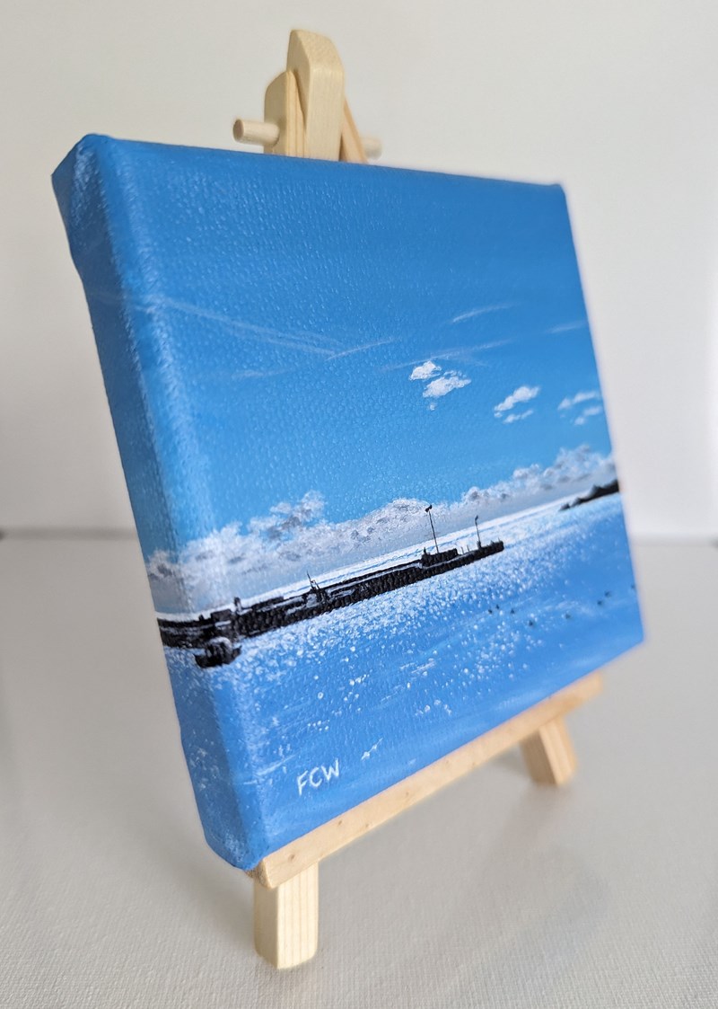 Harbour Sunlight on Easel Stand