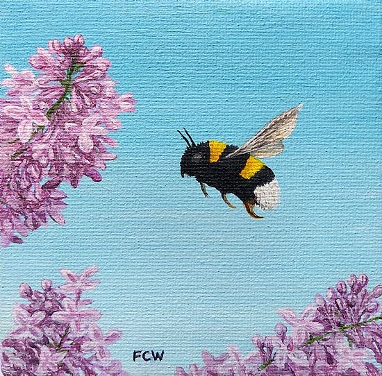 Bumblebee in Lilacs