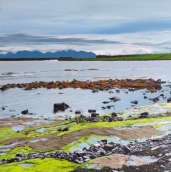 Torridon Hills from Staffin Bay, Skye