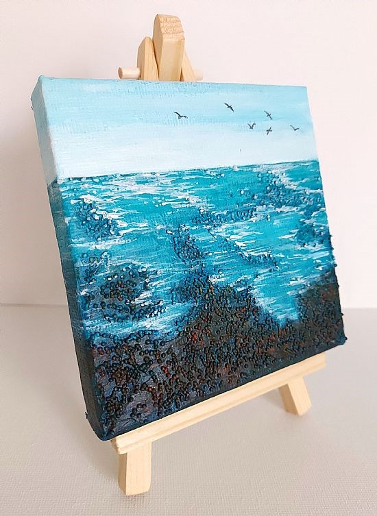Wind and Tide on Easel Stand